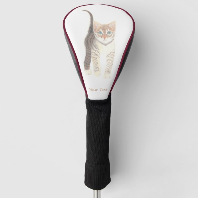 Tabby Kitten Golf Head Cover (Front)