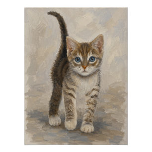 Tabby Kitten Poster