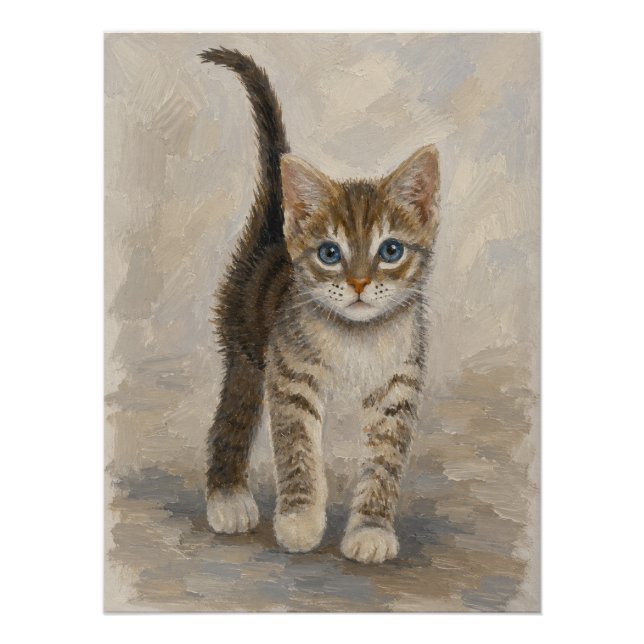 Tabby Kitten Poster (Front)