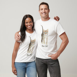 Tabby Kitten White T-Shirt