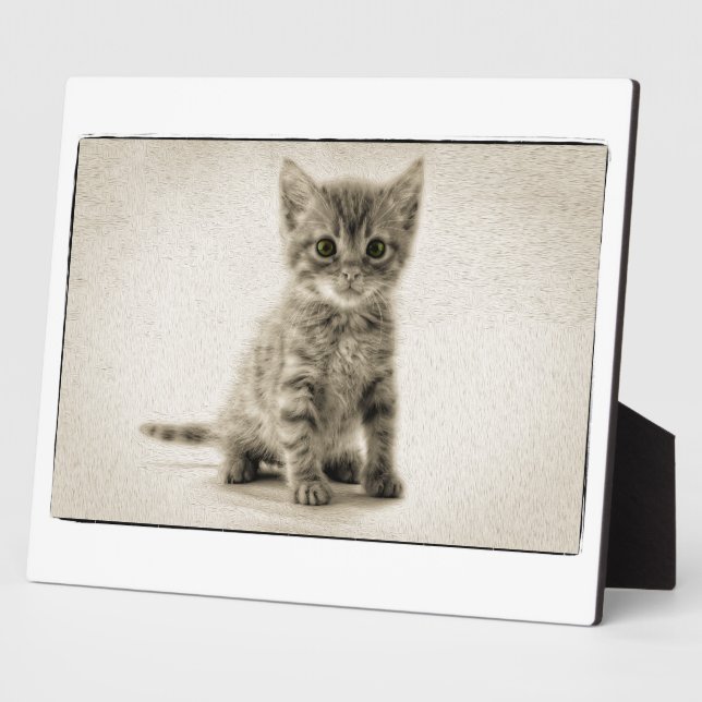 Tabby Kitty Plaque (Side)