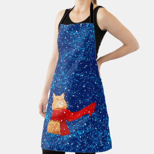 Tabby loves Snow Apron