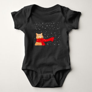 Tabby loves Snow Baby Bodysuit