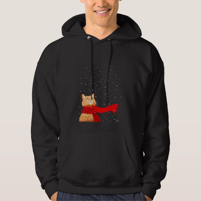 Tabby loves Snow Hoodie (Front)