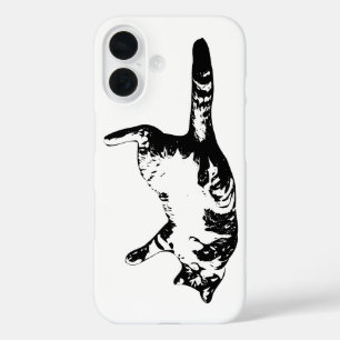Tabby Outline, Minimal Calm iPhone 16 Case