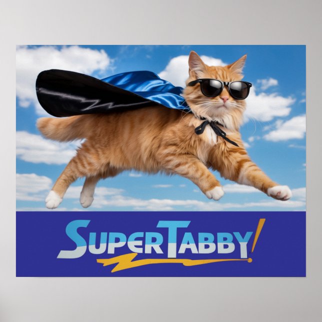 Tabby Superhero Poster (Front)