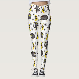 Tabby The Black Cat Witch Leggings