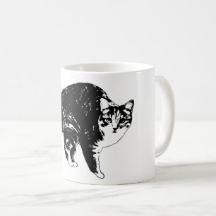 Tabby Under Holiday Lights Coffee Mug