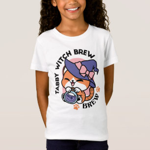 Tabby Witch Brew – Cute Halloween Cat Design T-Shirt