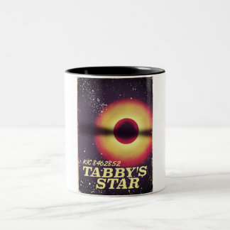 Tabbys star space poster Two-Tone coffee mug
