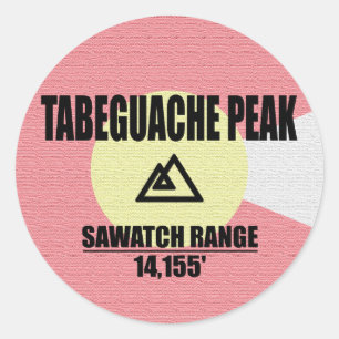 Tabeguache Peak Classic Round Sticker