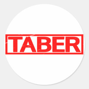 Taber Stamp Classic Round Sticker