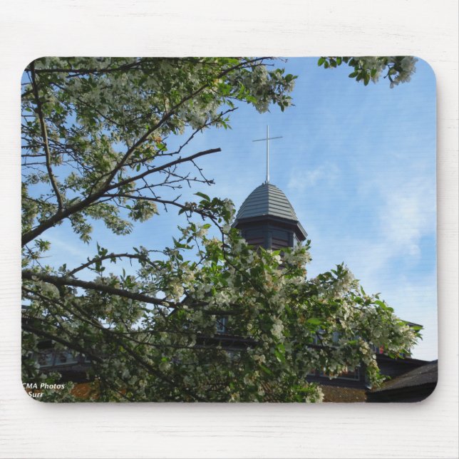 Tabernacle in Spring - Martha's Vineyard Mouse Mat (Front)