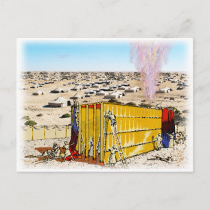 Tabernacle in the Midst, Setting Up Postcard