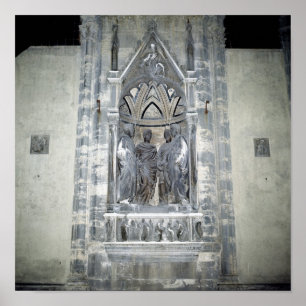 Tabernacle with Four Crowned Saints Poster