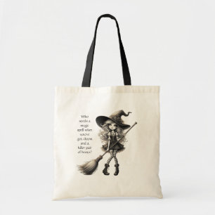 Tabitha and her Boots - Witch Candy Bag Tote