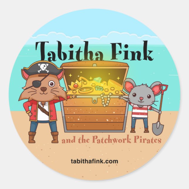 Tabitha Fink and the Patchwork Pirates Sticker (Front)
