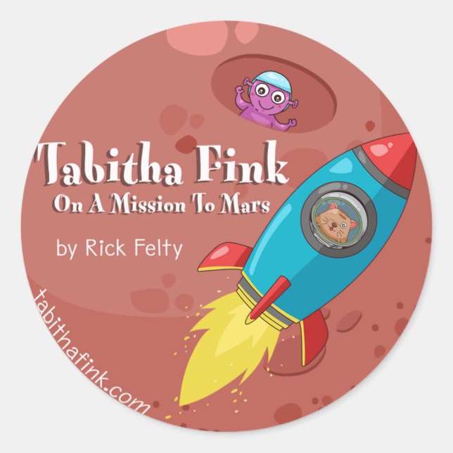 Tabitha Fink Mars Stickers (Front)