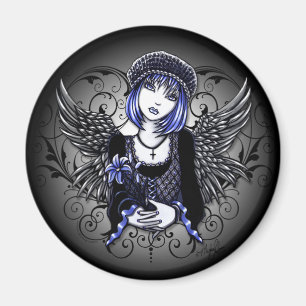 "Tabitha" Gothic Flower Angel Magnet