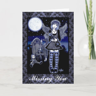 "Tabitha" Gothic Guardian Angel Art Card