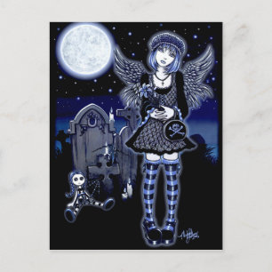 "Tabitha" Gothic Guardian Angel Postcard