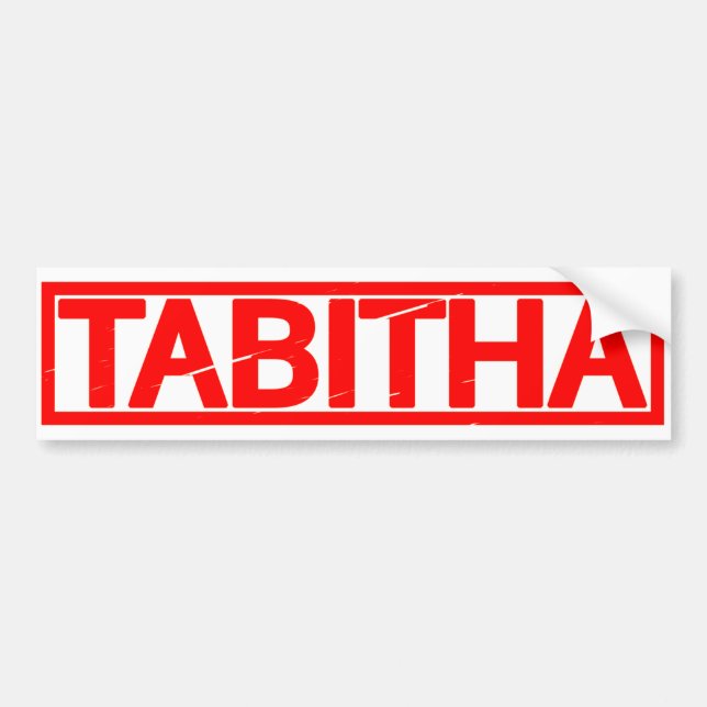 Tabitha Stamp Bumper Sticker (Front)