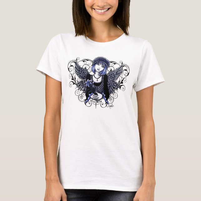 Tabitha Victorian Angel Heart Scroll Tank (Front)