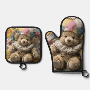 Tabla de cortar oven mitt & pot holder set