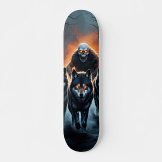 Tabla de Skate Los Lobos y el Monstruo Skateboard