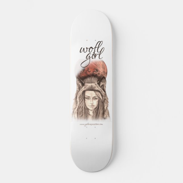 Tabla de Skate modelo Wolf girl. Skateboard (Front)