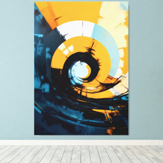 Table Abstract Screen Printing Canvas Print