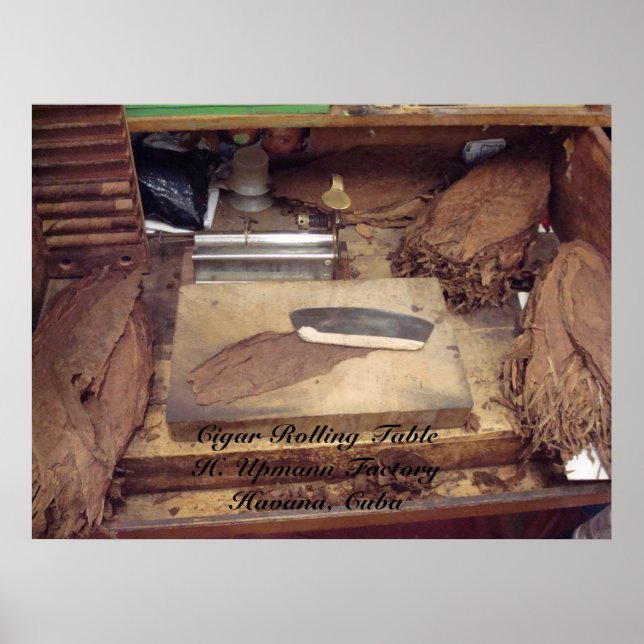 Table and Tools, Cigar Rolling TableH. Upmann F... Poster (Front)