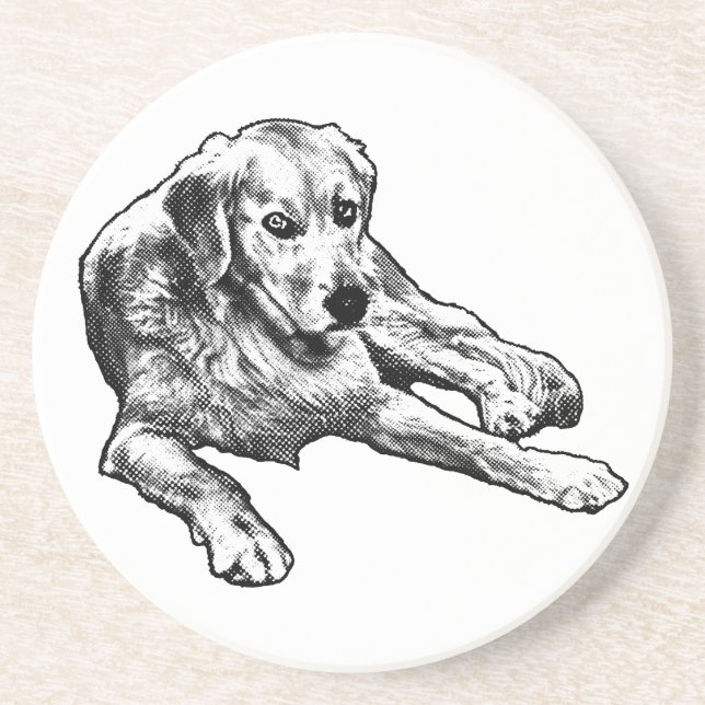 Table Calm: Golden Grain Coaster (Front)