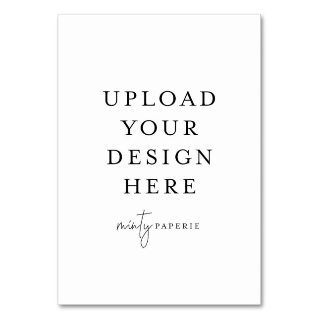 Table Card - 3.5" x 5" Portrait (Front)