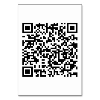 Table Card 3.5" x 5" with DJ's QR Code