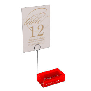 Table Card Holder uni Red