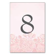 Table Card Vintage Rose Pastels: Rose Quartz