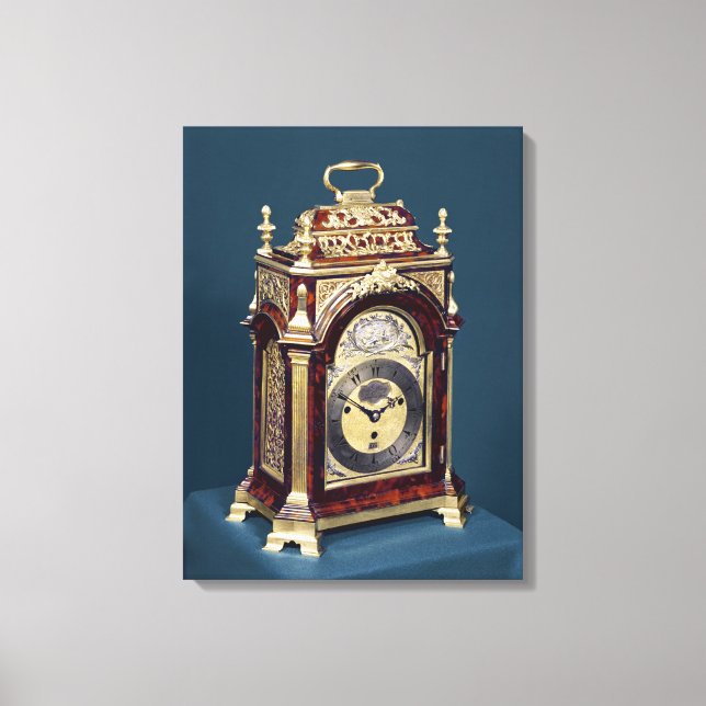 Table clock, c.1750 canvas print (Front)