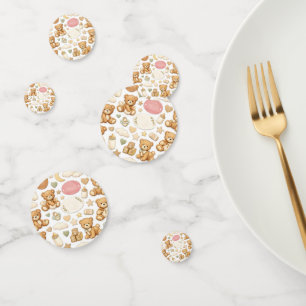 Table Confetti Baby Shower   Teddy Bear Pastel