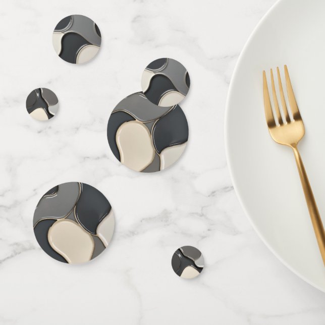 Table confetti in stylish abstract graphic (Group)