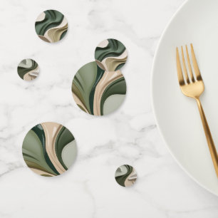 Table confetti in stylish abstract graphic