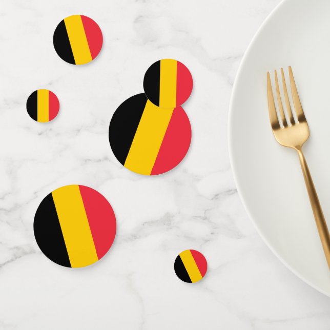 Table confetti with flag of Belgium (Group)