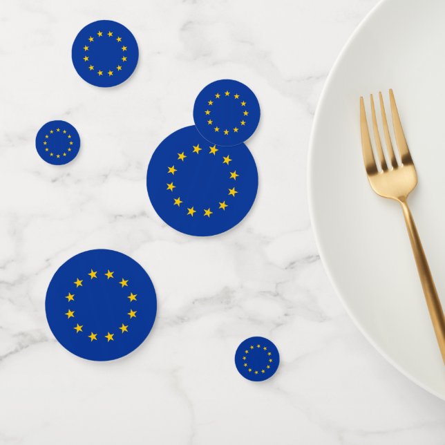 Table confetti with flag of European Union (Group)