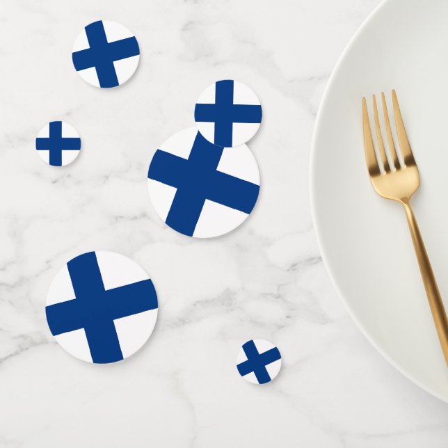 Table confetti with flag of Finland (Group)