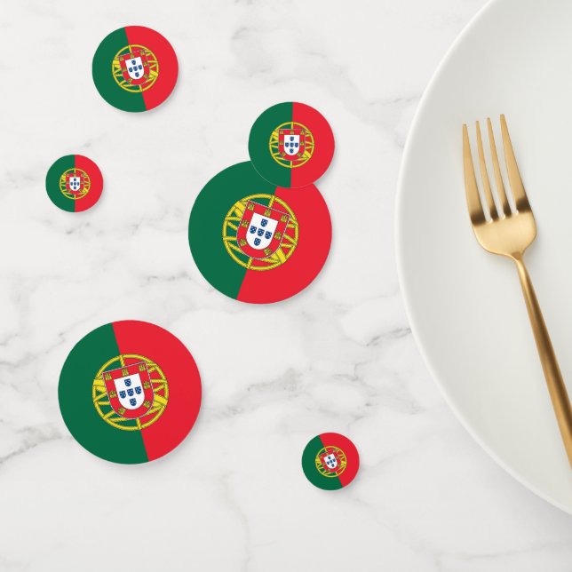 Table confetti with flag of Portugal (Group)