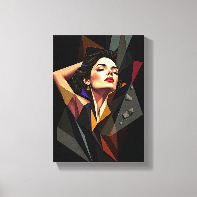 Table Deco ( Abstract Art Expressing Freedom ) Canvas Print (Front)