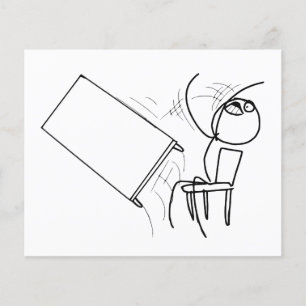 Table Flip Flipping Rage Face Meme Flyer