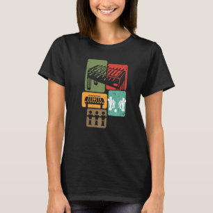Table Football Foosball Player Retro Boys Foosbal T-Shirt