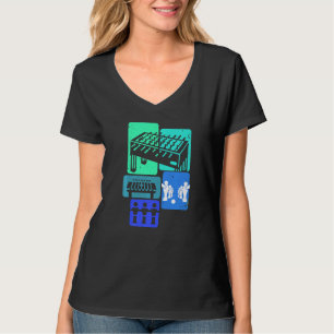 Table Football Foosball Player Retro Boys Foosbal T-Shirt