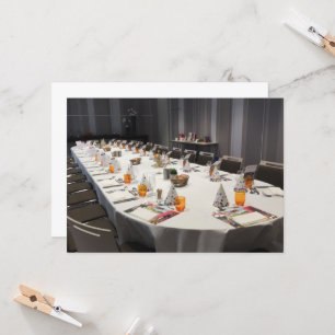 Table for a meal invitation